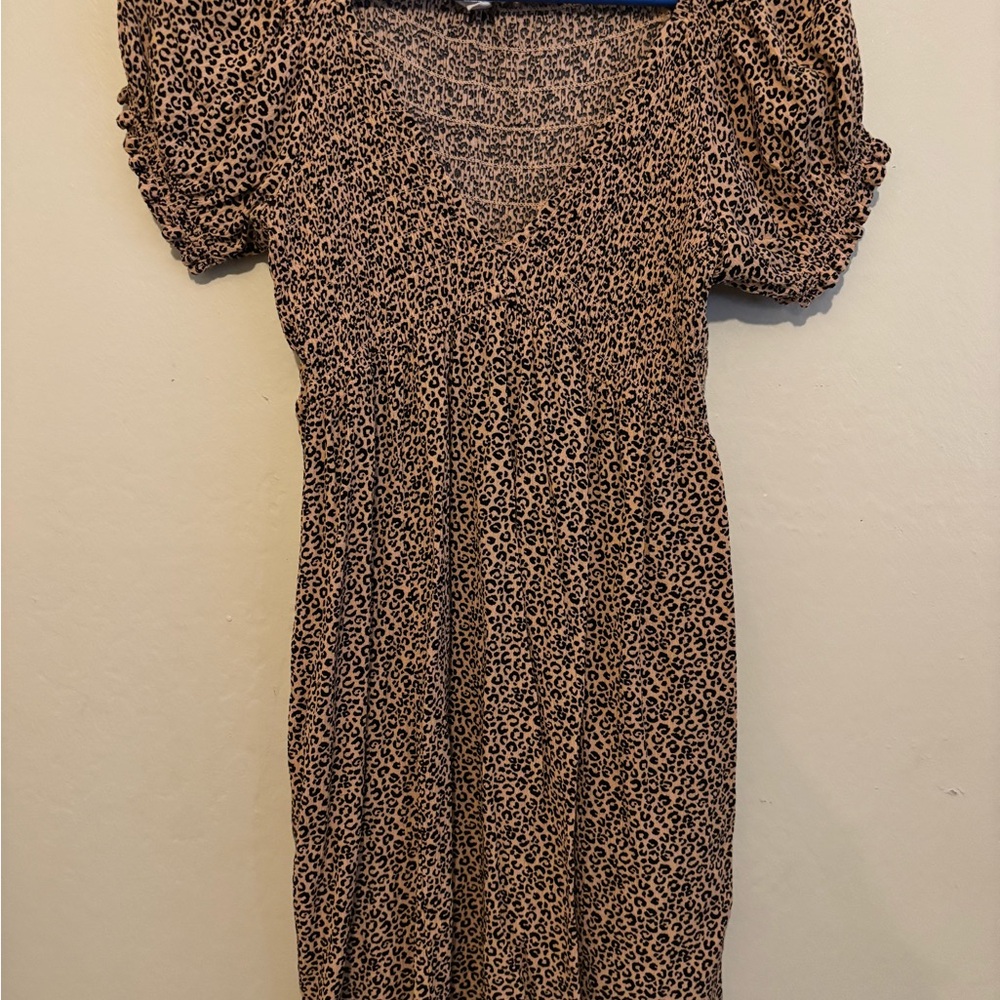 La Hearts Animal Print Mini Dress